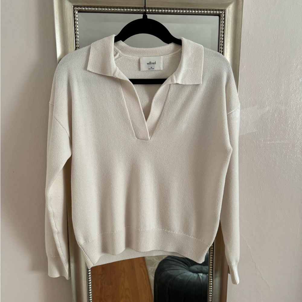 Aritzia Wilfred Polo Sweater
